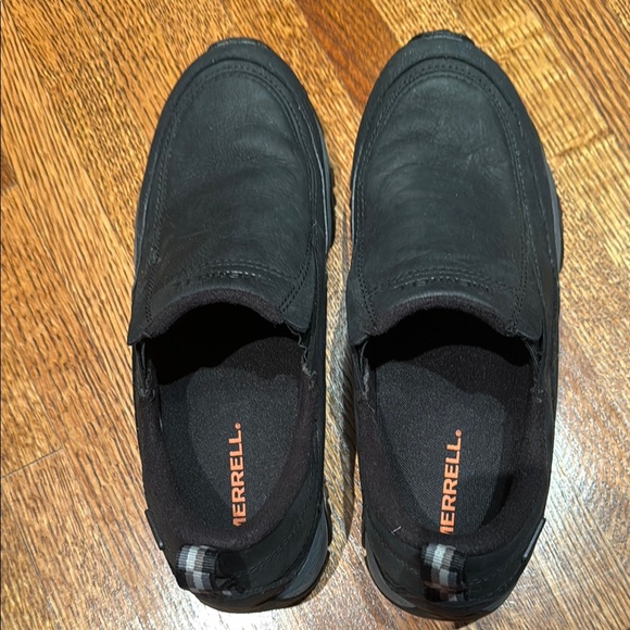 Merrell Black Slip-On Snow/Rain Loafers/shoes - Picture 1 of 3